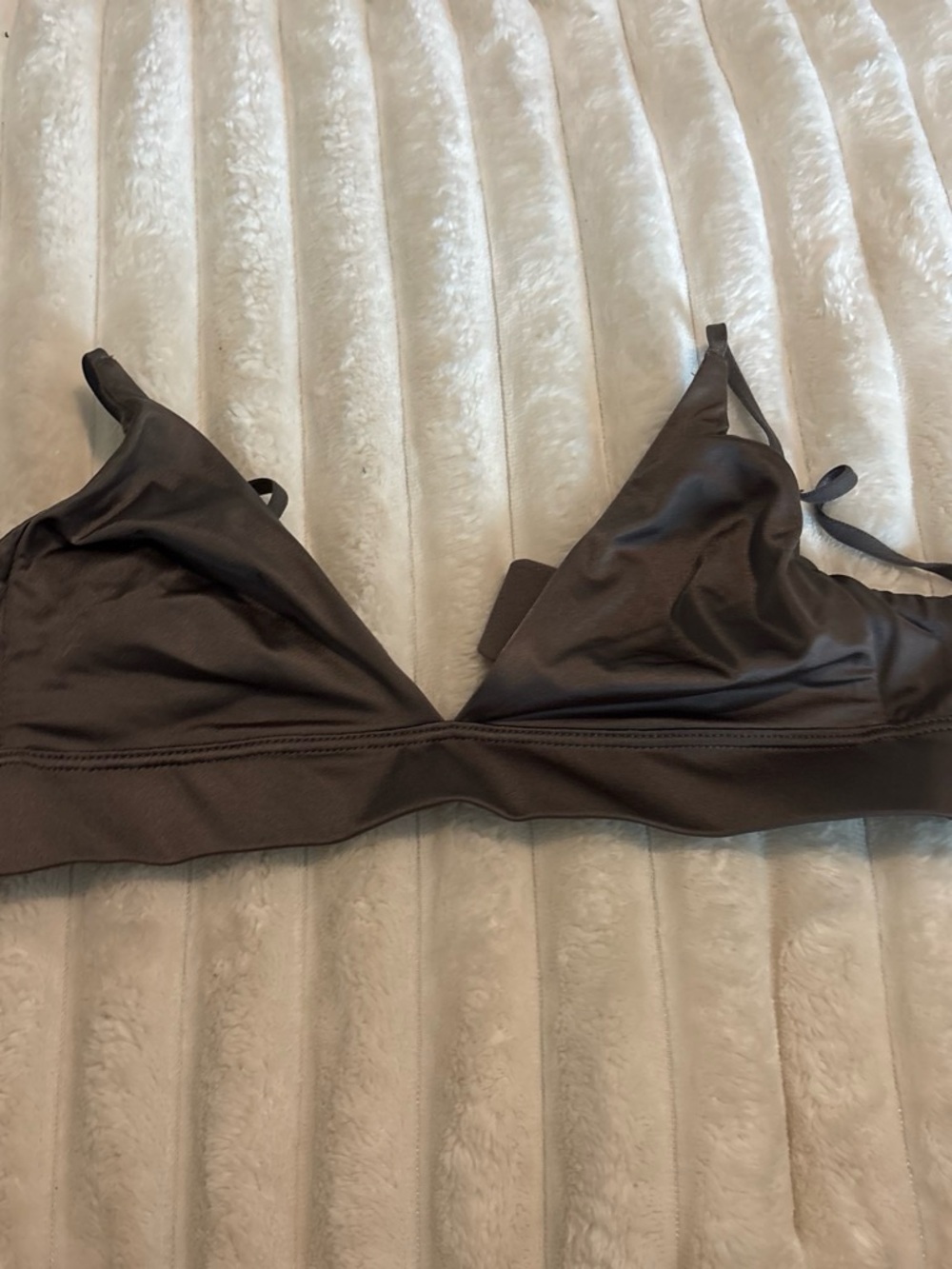 GAP Triangle Bralette in Chocolate Brown